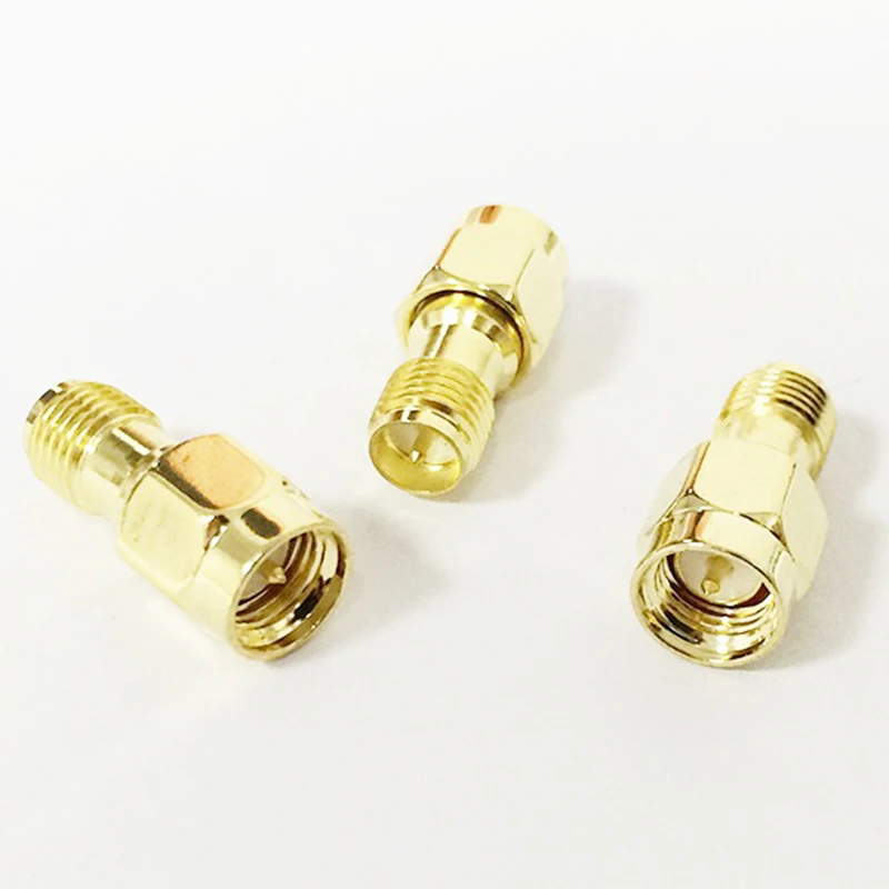 ALLISHOP 30 шт. Топ бренд РФ SMA адаптер мужчин RP Женский Джек Coax конвертер Goldplated