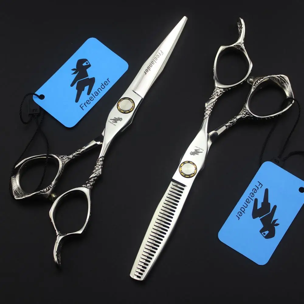 

Опорный винт Профессиональные 6 дюймов ножницы для волос Парикмахерские ножницы для стрижки домашних животных фиолетовый стиль