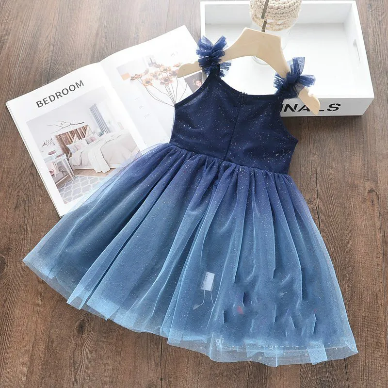 Girl Princess Dress 2019 Summer New Kids⟪r Flash Bling Sling | Детская одежда и обувь