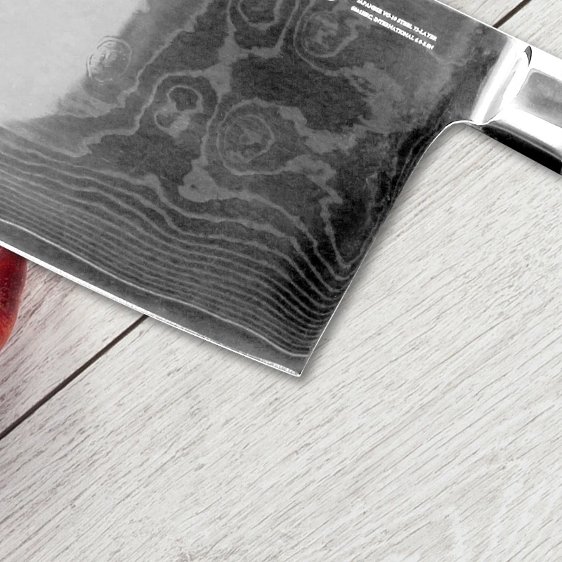 Высококачественный кухонный нож SUNNECKO 7 дюймов разделочный японский VG10 дамасская