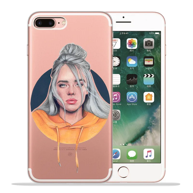1803 Роскошный чехол Billie eilish для iPhone X, XR, XS, Max, 5, 5S, SE, 6, 6 S, 7, 8 Plus, чехол для телефона, Funda, Coque, Etui, capa, shell capinha - Цвет: 1803