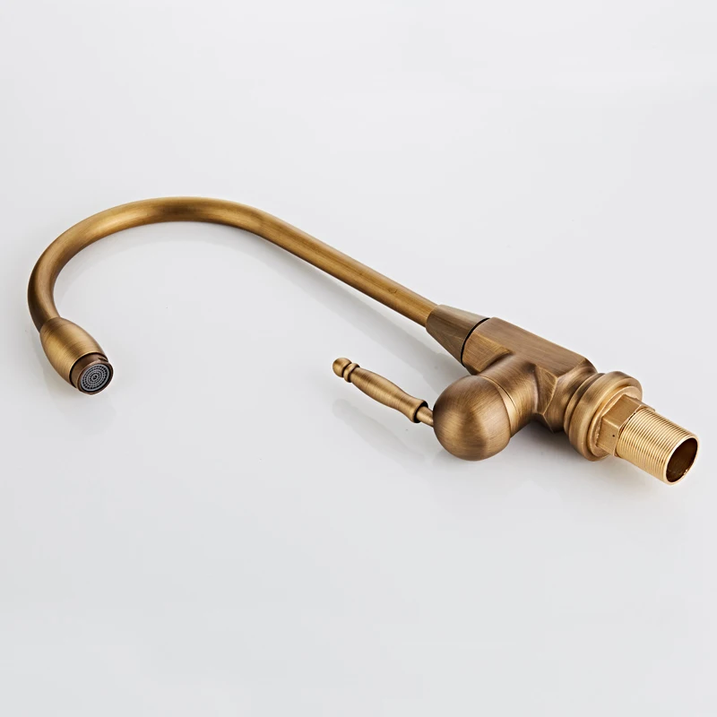 Западный стиль латунный кран для холодной и горячей воды может быть вращение на