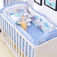 7pcsset hot sale baby bedding set for boy girl comfortable newborns bed bumpers set infant cot bed linens baby items cartoon