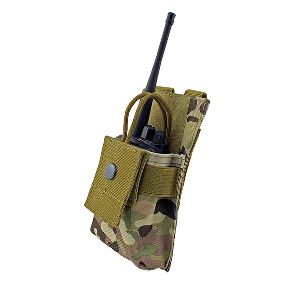 CP Camo Регулируемый MOLLE Радио Держатель Тактический Walkie Talkie кобура Открытый Топ M4 Mag Чехол - Цвет: CP Camo