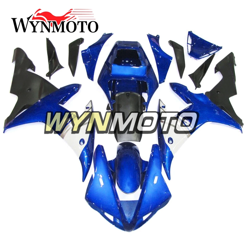 

Полный комплект обтекателей для Yamaha YZF1000 R1 2002-2003 02 03 инъекция ABS пластмассовые обтекатели для мотоцикла черный синий кузов