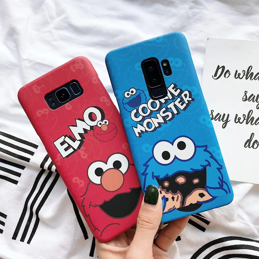 Чехол Marchcover для samsung Galaxy S10 S9 S8 Plus Note8 Note9 мультяшная Улица Сезам Элмо чехол печенья