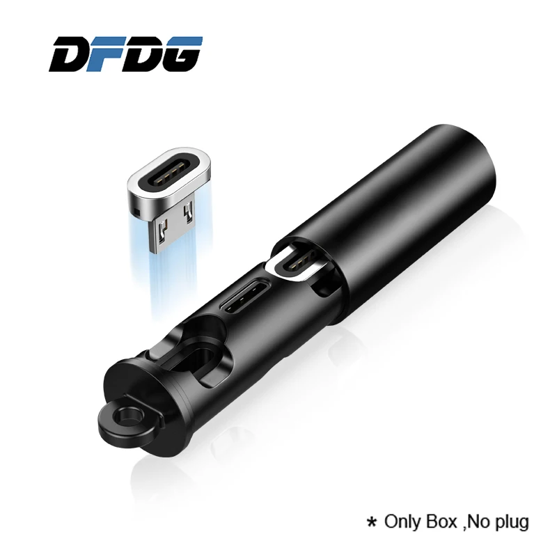 DFDG Магнитный кабель Разъем головка коробка для iPhone Micro USB Type C Быстрая зарядка