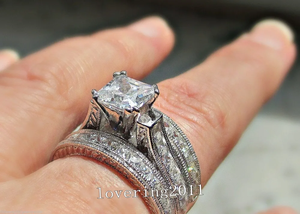 Кольцо для влюбленных 3 в 1 с цирконием и имитацией камней | Украшения аксессуары