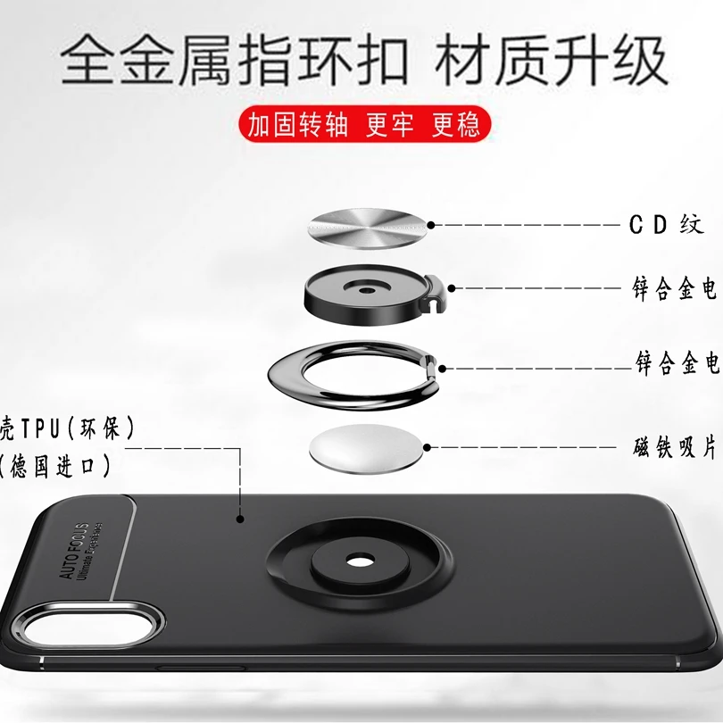 Чехол для iPhone X / iPhoneX 5 8 &quot магнитный автомобильный держатель чехол вращающийся