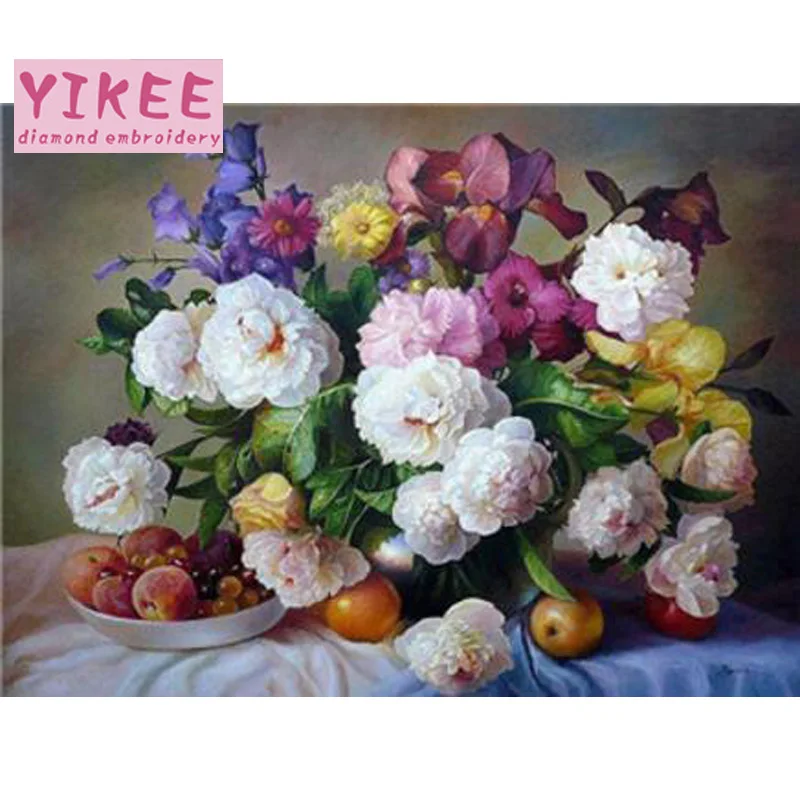 Алмазная вышивка цветы алмазная живопись 5d|diamond embroidery flowers|diamond paintingdiamond |