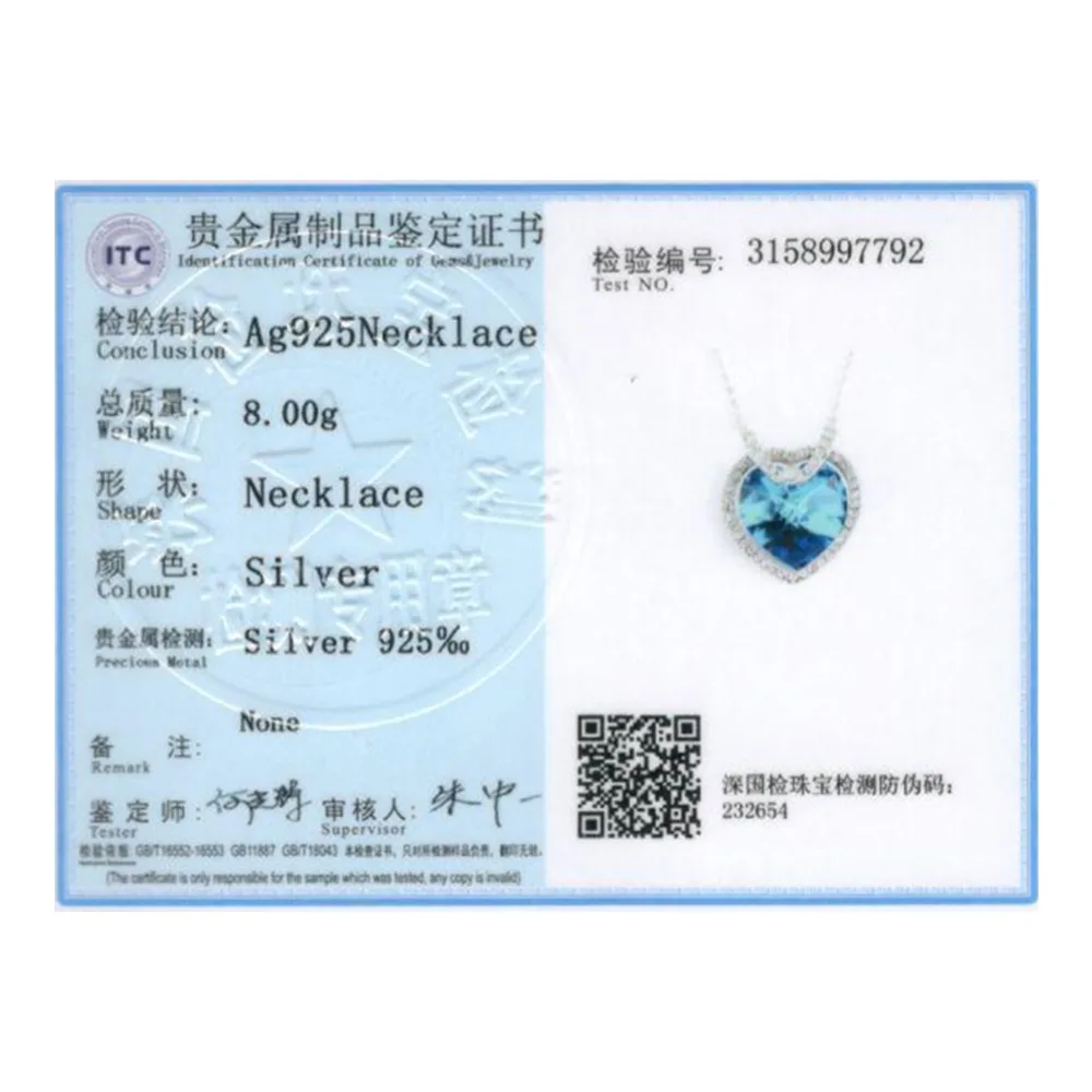 LEKANI кристаллы от SWAROVSKI Изящные Ювелирные изделия настоящее Серебро S925 подвеска