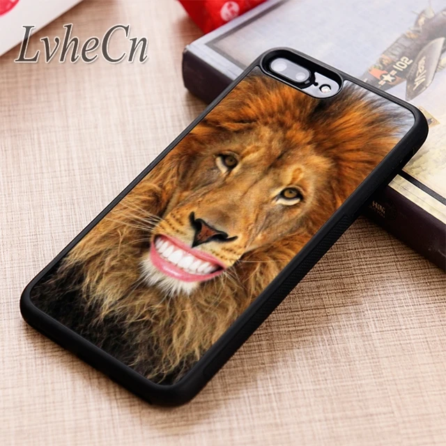 Чехол для телефона LvheCn FUNNYLION TEETH HUMAN SMILE iPhone 5 6 6s 7 8 plus X XR XS max 11 12 Pro Samsung Galaxy S7edge S8 S9