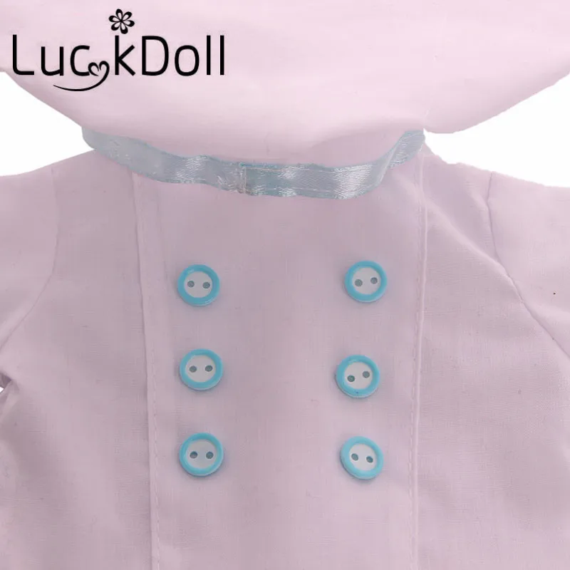 Одежда шеф-повара LUCKDOLL подходит для 18-дюймовых американских кукол 43 см