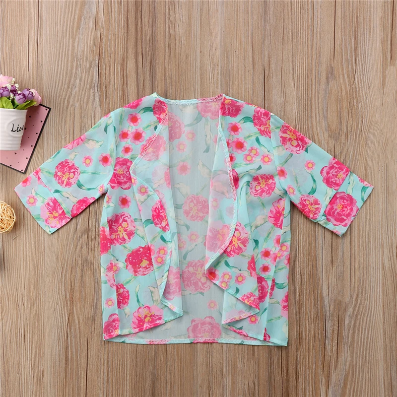 Купальник для девочек + накидка 2018 летний комплект бикини юбка с цветочным