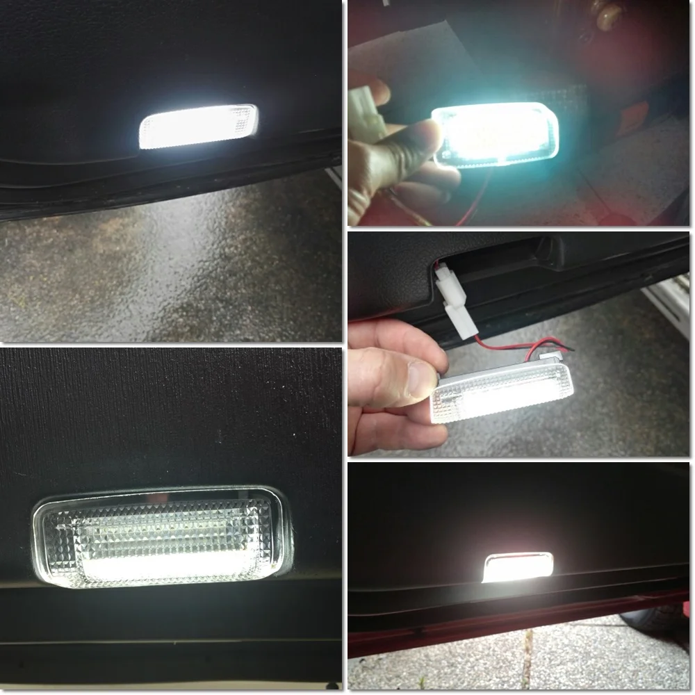 

2Pc White Car LED Door Courtesy Light For Toyota Camry V40 V50 XV40 XV50 XV70 Prius Land Cruiser 150 200 Series