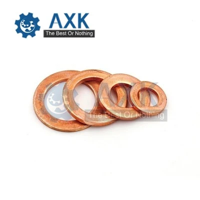 DIN7603 M4 M5 M6 M8 M10 M12 M13 M14 M16 M17 M18 M20 M22 M24 M26 лодка красная латунь медная уплотнительная