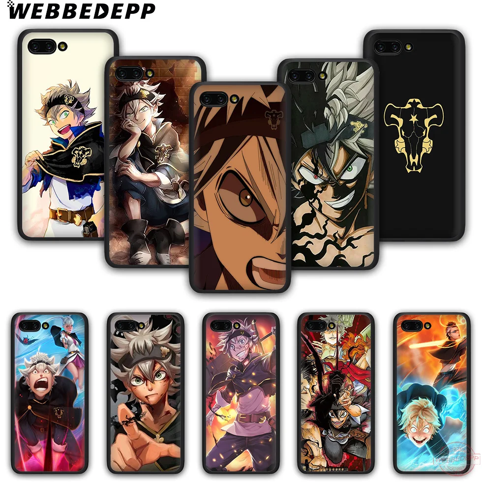 WEBBEDEPP Аниме Черный клевер чехол для телефона из ТПУ с принтом Honor 6A 7A 2 ГБ/3 ГБ Pro 7C 7X