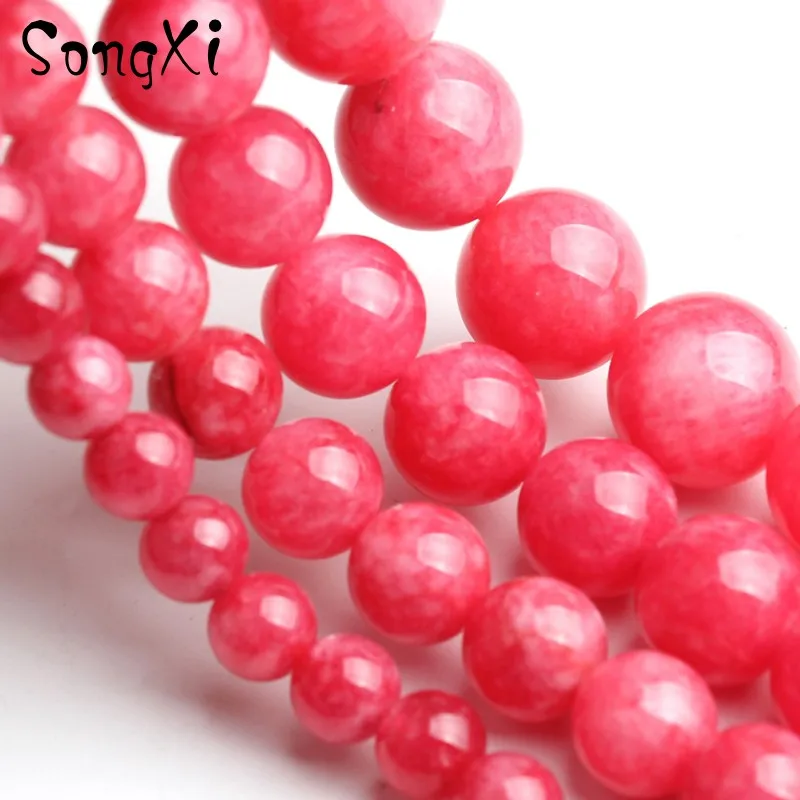 Круглые красные Rhodochrosite для изготовления ювелирных изделий Свободные каменные