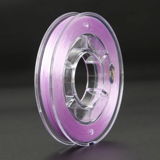 Light Purple Хорошее качество 40 м/рулон разные Прозрачные плоские ширина 0,8 мм сильный эластичный стрейч Бисероплетение проволочный Корд с резьбой Струны для DIY ювелирных изделий - Цвет: Light Purple