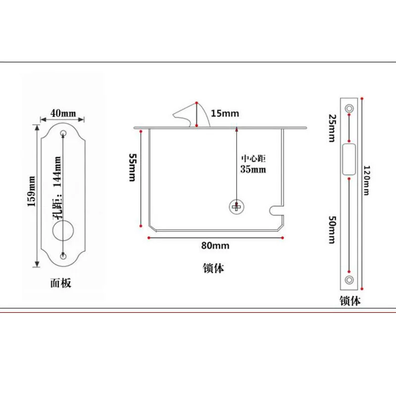Сдвигающуюся дверь замок на подкладке Ванная комната и для туалета блокировки