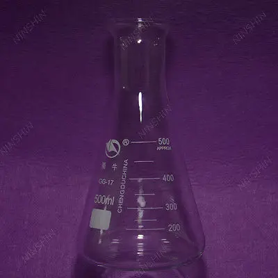 500 мл коническая фляга Erlenmeyer с широким ртом 5 шт./лот лабораторная посуда|flask