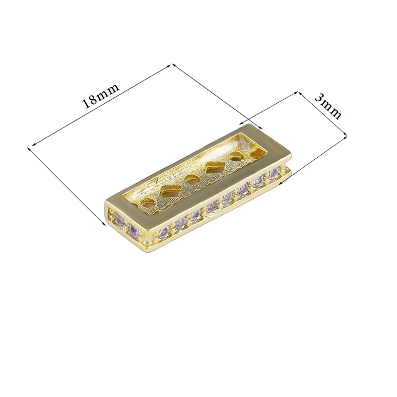 Gold Украшения из бисера, 3 отверстия, отделитель украшений, аксессуары для женщин, натуральные камни, жемчуг, ювелирное изделие, сделай сам - Цвет: Gold