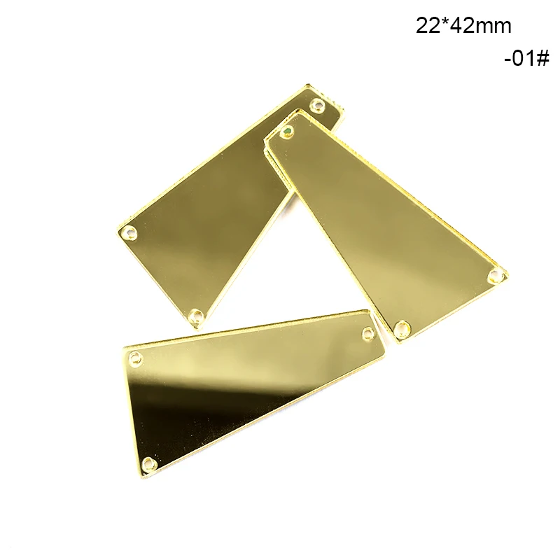 22x42mm- 01 Чтобы увидеть больше стильных моделей! 30 шт кристалл зеркало пришить стразы нерегулярные акрил зеркало пришить камни Кристалл Стразы шьют на кристалл Цяо - Цвет: 22x42mm- 01