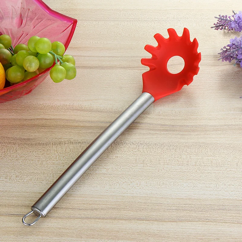 

7PCS Food Grade Health Silicone Kitchen Utensils Cooking Tool Sets With Stainless Steel Handle