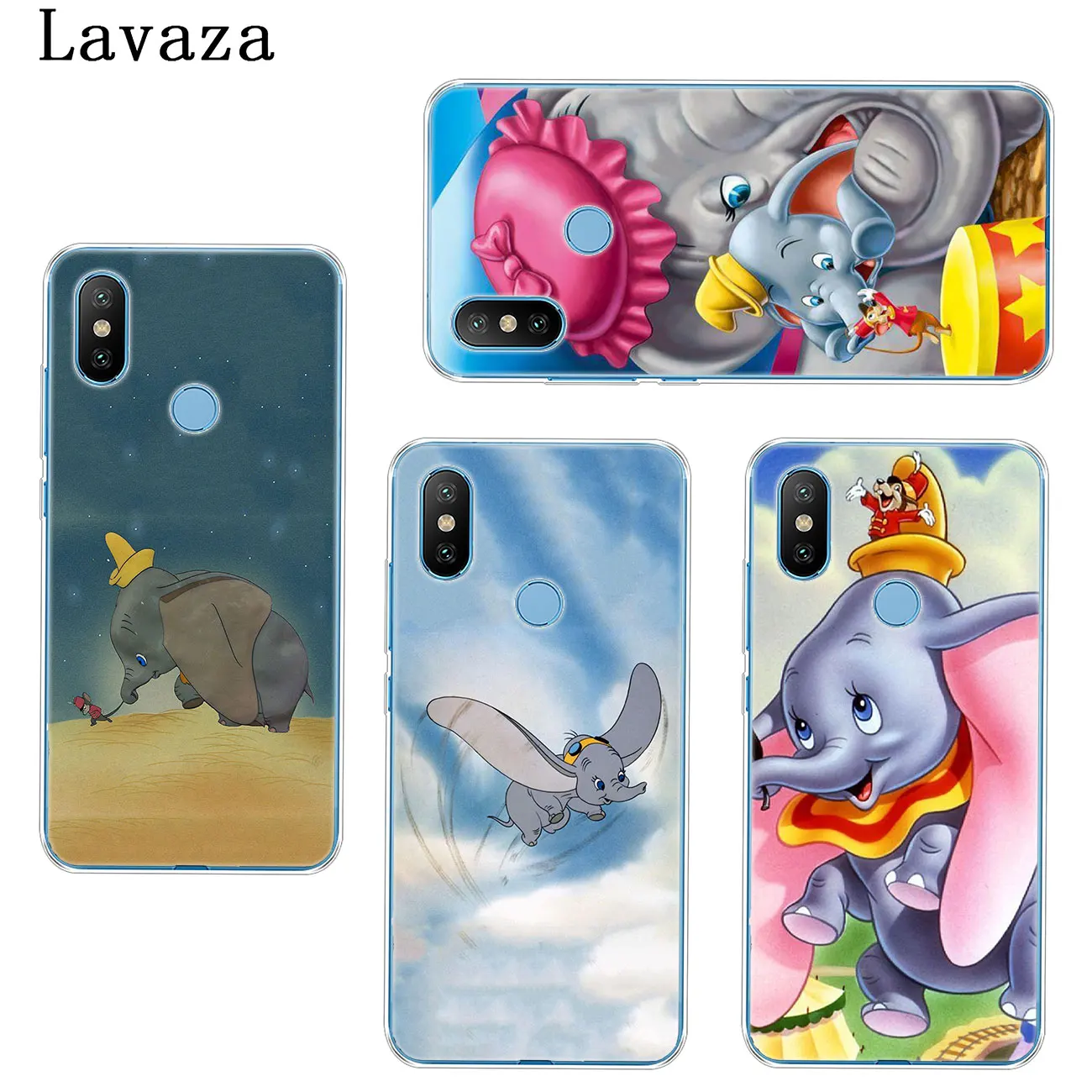 Твердый чехол для телефона Lavaza Dumbo elephant Xiaomi Redmi 8A 7A 6A 5A K20 K30 Note 8 8T 7 5 6