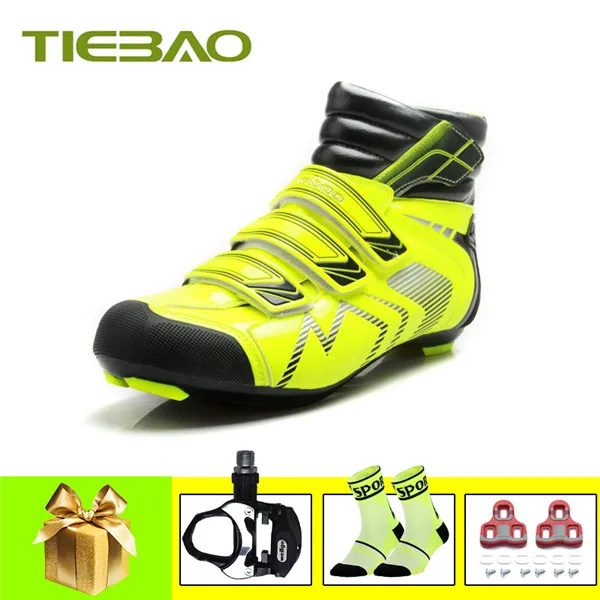 Pedals for 1686 G Tiebao/зимняя обувь для велоспорта; zapatillas ciclismo carretera; Нейлоновая подошва; теплые велосипедные кроссовки; самоблокирующиеся зимние ботинки для велоспорта - Цвет: Pedals for 1686 G