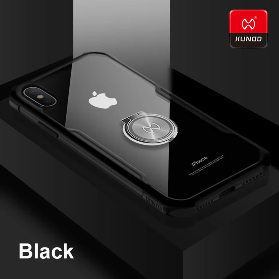 Black Магнитный автомобильный чехол-держатель для iPhone 11 Pro X XS Max XR 7 8 Plus с логотипом телефона, роскошная задняя крышка, Силиконовый противоударный защитный чехол s - Цвет: Black