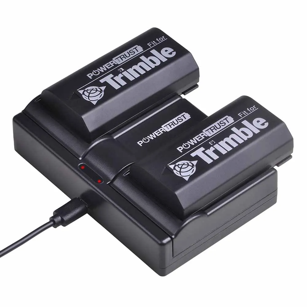 2B-Charger Комплект из 2 предметов 54344 Батарея и быстро Зарядное устройство для Trimble 5700 5800 29518 46607 52030 38403 R6 R7 R8 GNSS TR-R8 gps для Pentax Ei-D-Li1 - Цвет: 2B-Charger