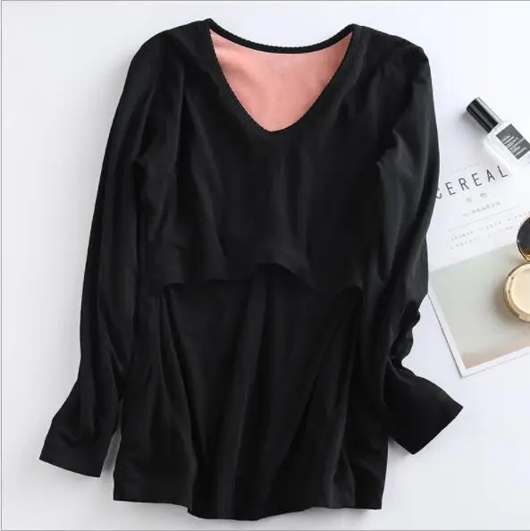 Новая Пижама для кормящих матерей беременных женщин осень зима теплая пижама с