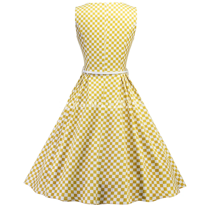 В наличии клетчатый узор коктейльные платья с пояса элегантные Короткие Дешевое