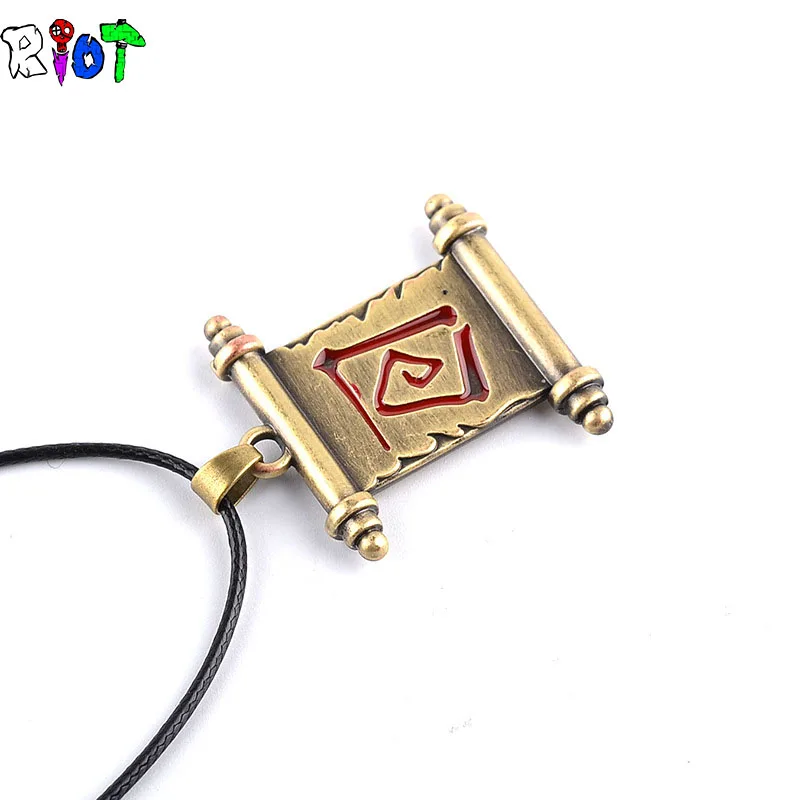Онлайн игра Dota2 Передача Рулон рукав кожаная цепочка Ожерелье Логотип для женщин
