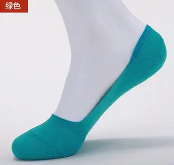 green blue 24 шт. = 12 пар/лот, женские носки из бамбукового волокна и хлопка, яркие цвета, невидимые, Нескользящие, сетчатые, дешевые, хорошее качество - Цвет: green blue