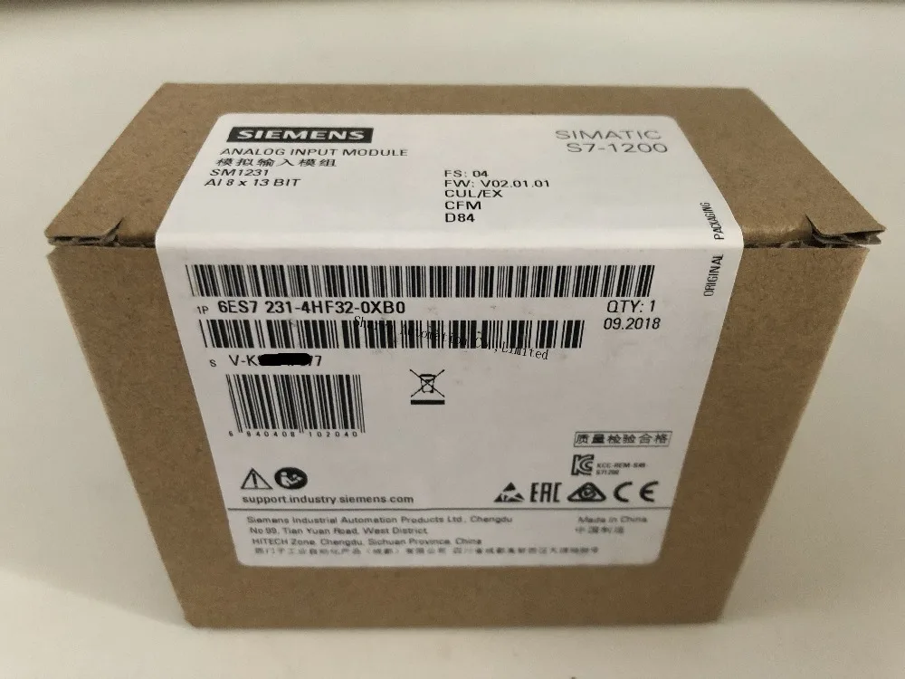 SIMATIC S7-1200 аналоговый вход SM 1231 модуль 6ES7231-4HF32-0XB0 6es7231-4hf32-0xb0 1200 Модуль 12 бит+ знак(13 бит АЦП