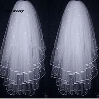 wedding accessories 2022 pearls tulle long cathedral wedding veil ribbon edge bridal veil with comb veu de noiva longo