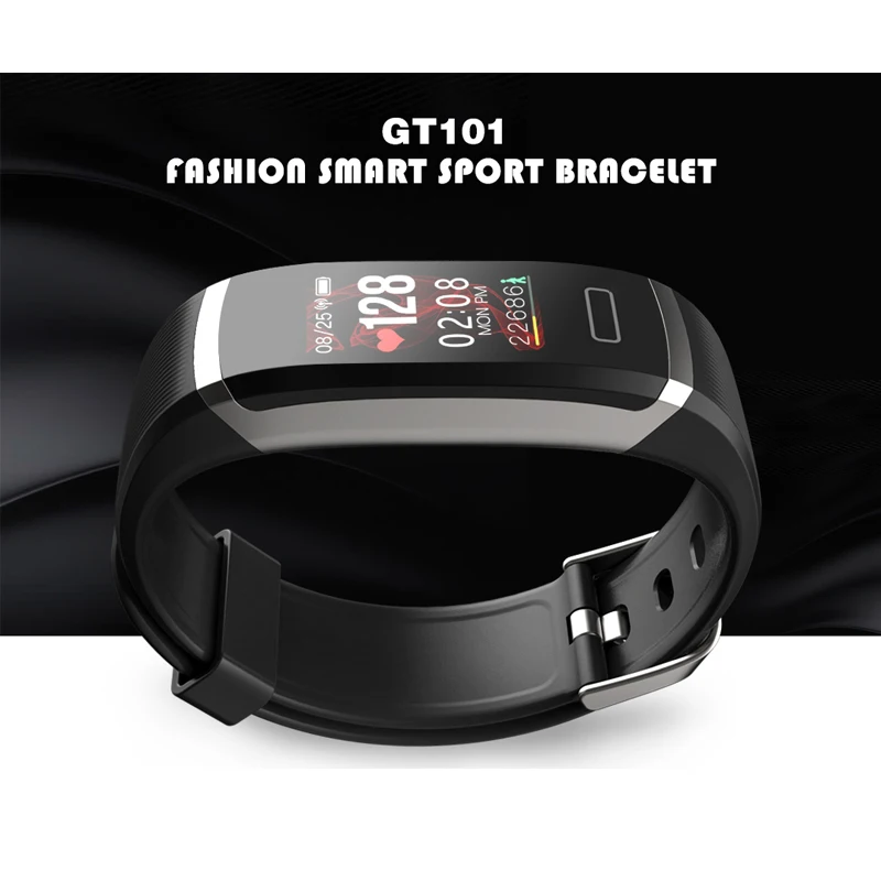 1 шт. Водонепроницаемый Шагомер фитнес трекер для Android IOS цветной экран пульсометр