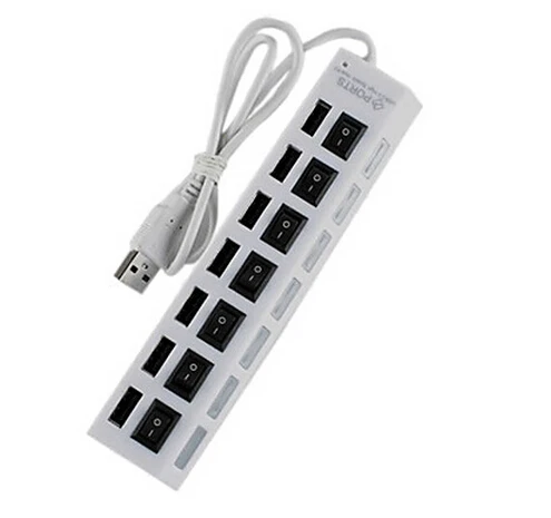QUWIND 7 Порты USB 2 0 хаб расширения/сплиттер адаптер|usb to optical audio adapter|adapter bluetooth usbadapter