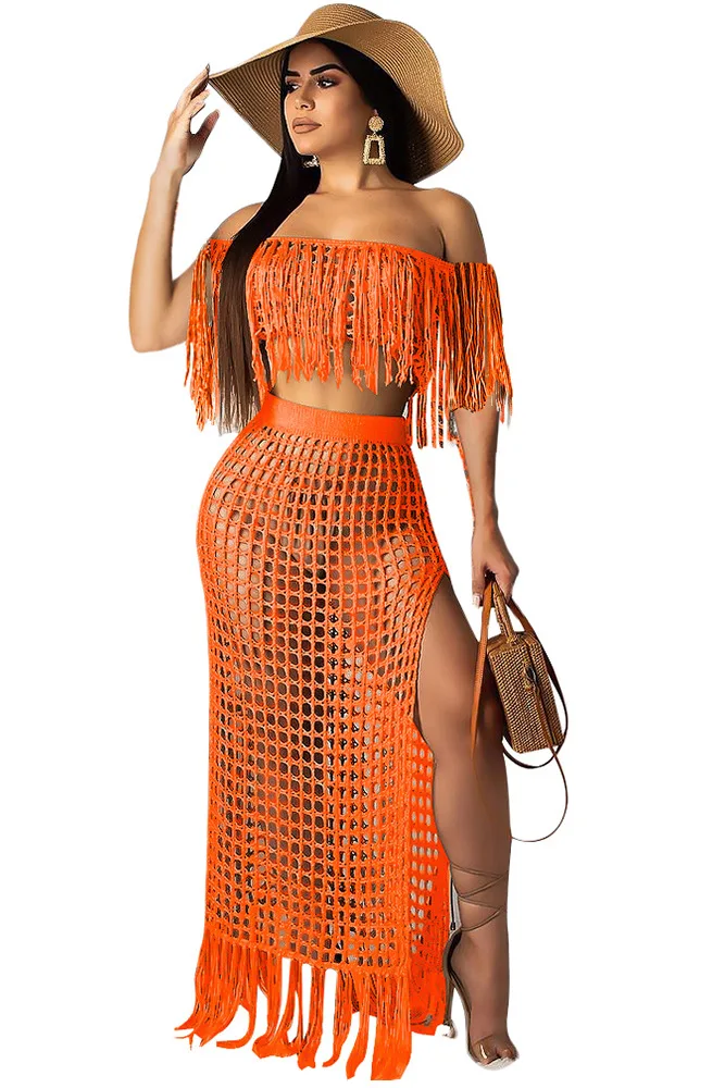 Пляжные купальные костюмы Coverup Outings Kaftan летнее платье 2 комплекта женские накидки с кисточками парео саронг размера плюс Tunica купальники