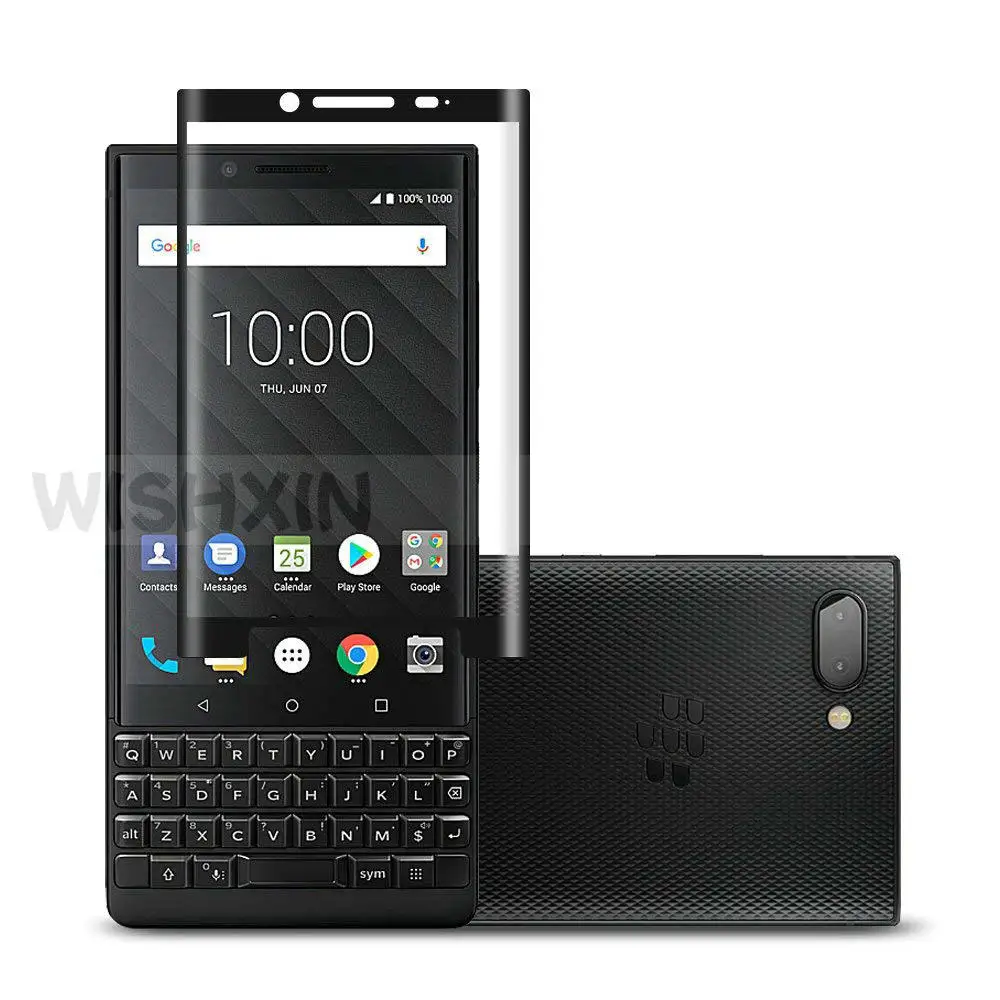 Закаленное стекло для Blackberry Keytwo полное покрытие 9H защитная пленка