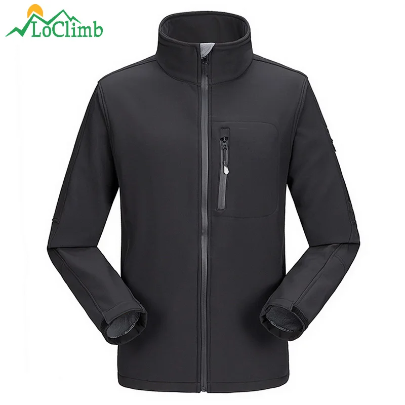 LoClimb водонепроницаемые мягкие куртки для кемпинга и пешего туризма зимняя