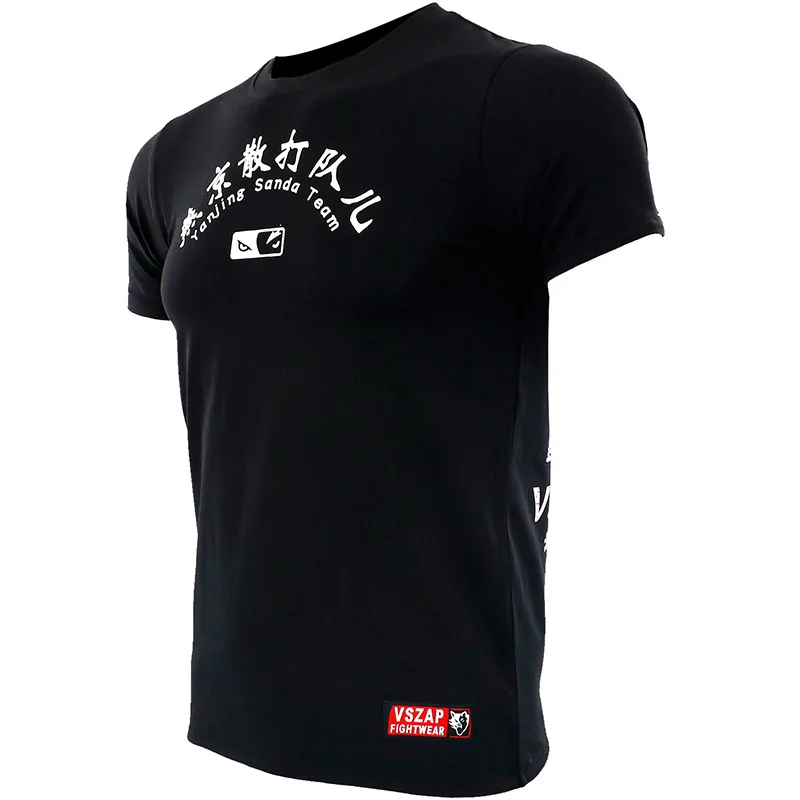 Футболка VSZAP Kampf Sanda Boxen MMA футболка для занятий спортом Kampf Kampfkunst фитнес-тренировочная футболка Muay Thai myanner homme