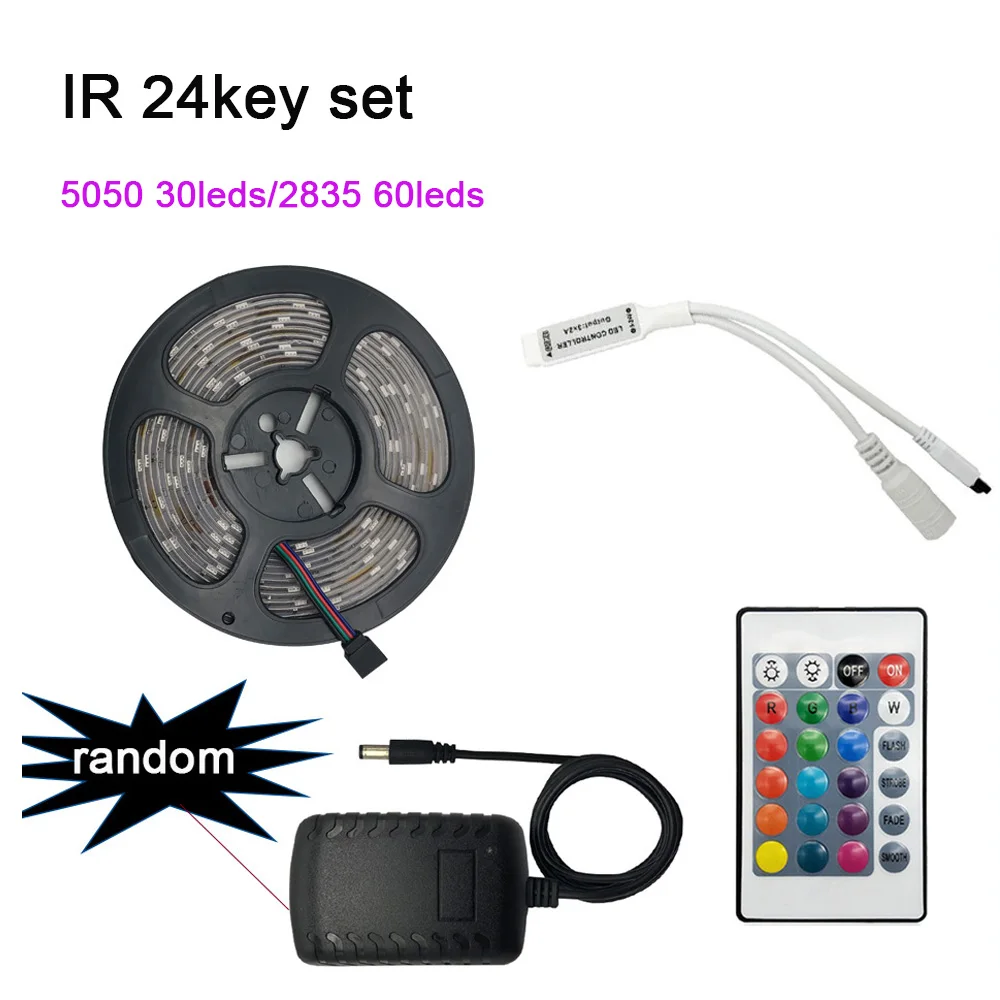 Wifi контроллер RGB Светодиодная лента светильник SMD 2835 60 Светодиодный s 50505 м Водонепроницаемая RGB лента DC 12 В Светодиодная лента s светильник Гибкая полоса лампа