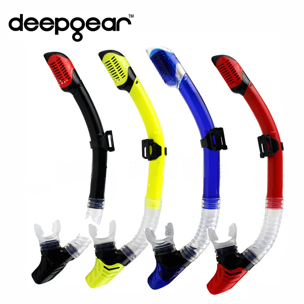 Трубка для подводного плавания DEEPGEAR силиконовый мундштук сухого дайвинга