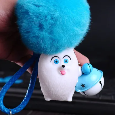 Милый kawaii брелок для ключей мех кролика плюшевый брелок для женщин брелок заяц Автомобильный держатель для ключей кукольный Мешок Подвески подарок плюшевые игрушки для детей - Цвет: style5