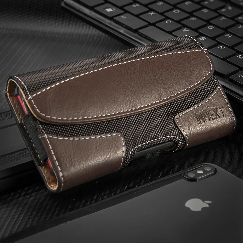 1PC Brown Универсальный чехол для телефона с зажимом для ремня кожаный чехол для xiaomi a2 mi 8 lite mi 9 redmi note 5 note 6 note 7 pro redmi 5 plus чехол - Цвет: 1PC Brown