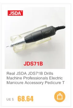 Прямые продажи, настоящие JSDA JDS62E, электрическая пилка для ногтей, дрель, ручки, маникюр, педикюр, биты, оборудование для ногтей, ручка, 30 в, 50000 об/мин