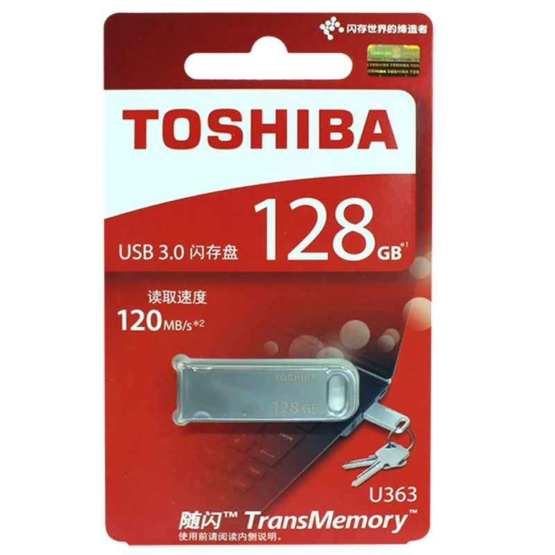 Жесткий Диск TOSHIBA USB 3 0 Металлический флеш накопитель 32 ГБ 64 128G 120 МБ/с. мини